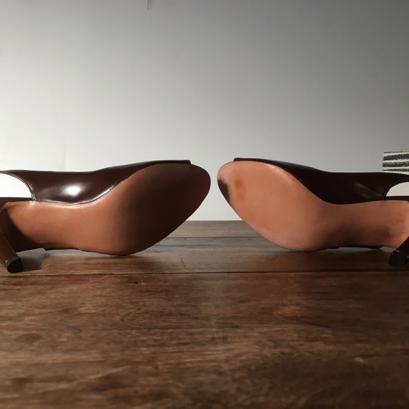 Amano Bootier Juliette Peep Toe Strap Heels - Picture 6 of 7